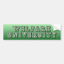 Université d'assistance sociale autocollant pour voiture