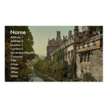 Université de Magdalen, de la rivière, Oxford, Ang Modèle De Carte De Visite