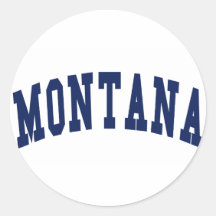 Université du Montana Adhésifs Ronds