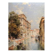 Unterberger’s Venice art postcard