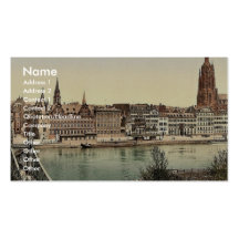 Untermainquai, Saalhof et cathédrale, Frankfort de Modèles De Cartes De Visite