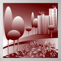 urbain monochrome affiches