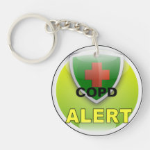 Urgence vigilante Keychain- COPD de médecin Porte-clef