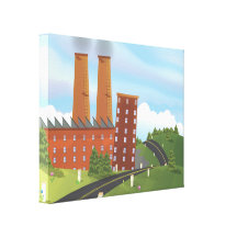 Usine de chocolat toile tendue