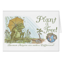 Usine de grenouille d'Enviro une vitesse de jour d Carte De Vœux