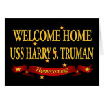 USS à la maison bienvenu Harry S. Truman Carte De Vœux