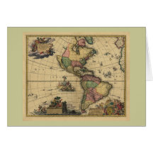 Utramque d'Americam - nord et carte de l'Amérique 