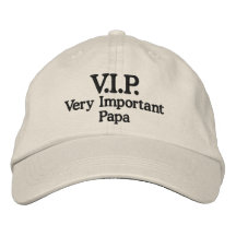 V.I.P. Papa très important Casquettes Brodées