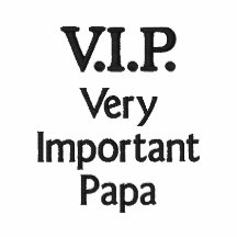 V.I.P. Papa très important Polo Brodé