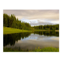 V réfléchis - Lac marshall Cartes Postales