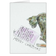 Vacances de chat et de souris carte