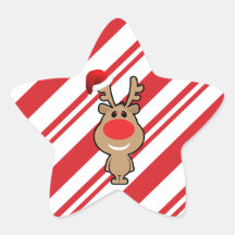 Vacances de Noël drôle père Noël Sticker En Étoile