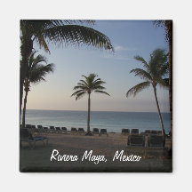 Vacances de plage de Cancun Mexique de Maya de la  Aimants Pour Réfrigérateur