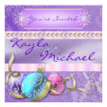 Vacances d'hiver épousant l'invitation en pastel d