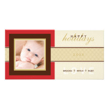 VACANCES ÉLÉGANTES PHOTOCARD : : douceur 4 Carte Avec Photo