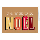 Vacances géniales de Noël de brun de la terre de J Carte De Vœux