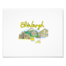 vacances image.png de voyage de ville d'Edimbourg Impression Photo