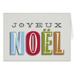 Vacances vert-bleu rouges géniales de Noël de Joye Cartes De Vœux
