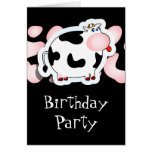 Vache à bande dessinée, carte