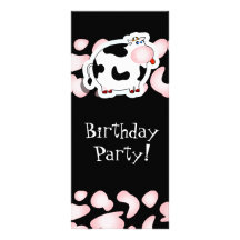 Vache à bande dessinée, carte de support double carte personnalisée