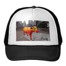 Vache à Chicago sur le défilé Casquettes De Camionneur