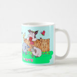 Vache à houx "cent coeurs " mugs à café
