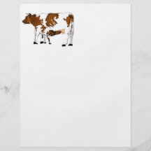 Vache à mère avec le veau prospectus
