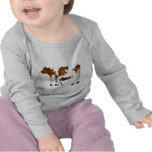 Vache à mère avec le veau t-shirts