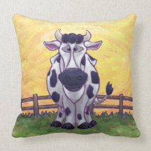 Vache animale à défilé oreiller