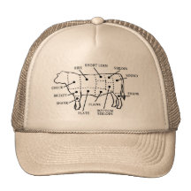 VACHE DE BOUCHERIE CASQUETTES DE CAMIONNEUR