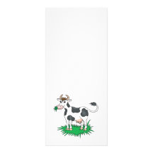 vache de pâturage heureuse doubles cartes
