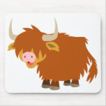 Vache des montagnes Mousepad à bande dessinée mign tapis de souris