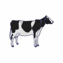 Vache du Holstein polos brodés