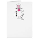 VACHE ENTHOUSIASTE CARTE DE VŒUX