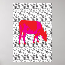Vache frisonne, koe de Friese Posters