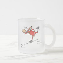 vache heureuse à patinage de glace mugs à café