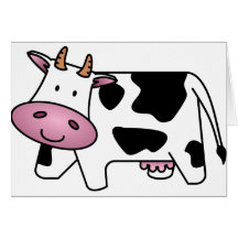 Vache heureuse cartes