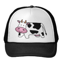 Vache heureuse casquettes de camionneur
