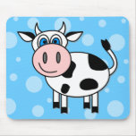 Vache heureuse Mousepad Tapis De Souris