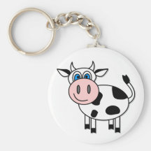 Vache heureuse - personnalisable ! porte-clé