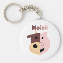 Vache + Keychain de porc = de Moink Porte-clé