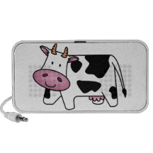 Vache laitière mignonne haut-parleurs portables