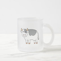 Vache mignonne à bébé de bande dessinée mugs