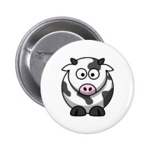 Vache mignonne badges