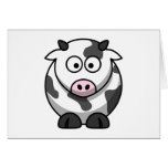 Vache mignonne carte de vœux