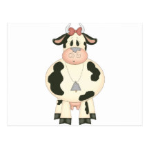 Vache mignonne cartes postales