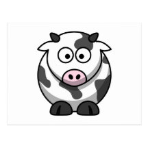 Vache mignonne cartes postales