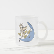 vache mignonne sautant par-dessus la lune mug à café