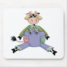 Vache mignonne tapis de souris