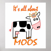 Vache Moos Posters